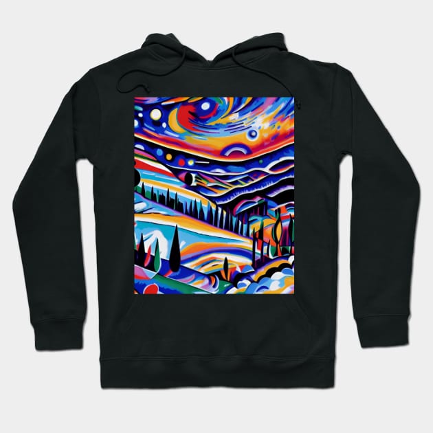 Rainbow Landscape Hoodie by Dturner29